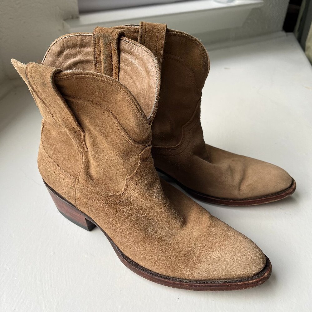 Tecovas Suede Pull on Boot